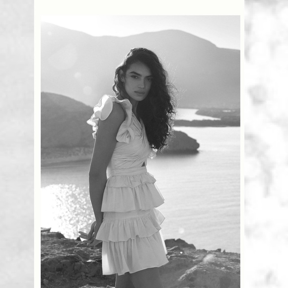 Anthropologie x Love The Label Ruffled Halter Mini Dress - Picture 6 of 6